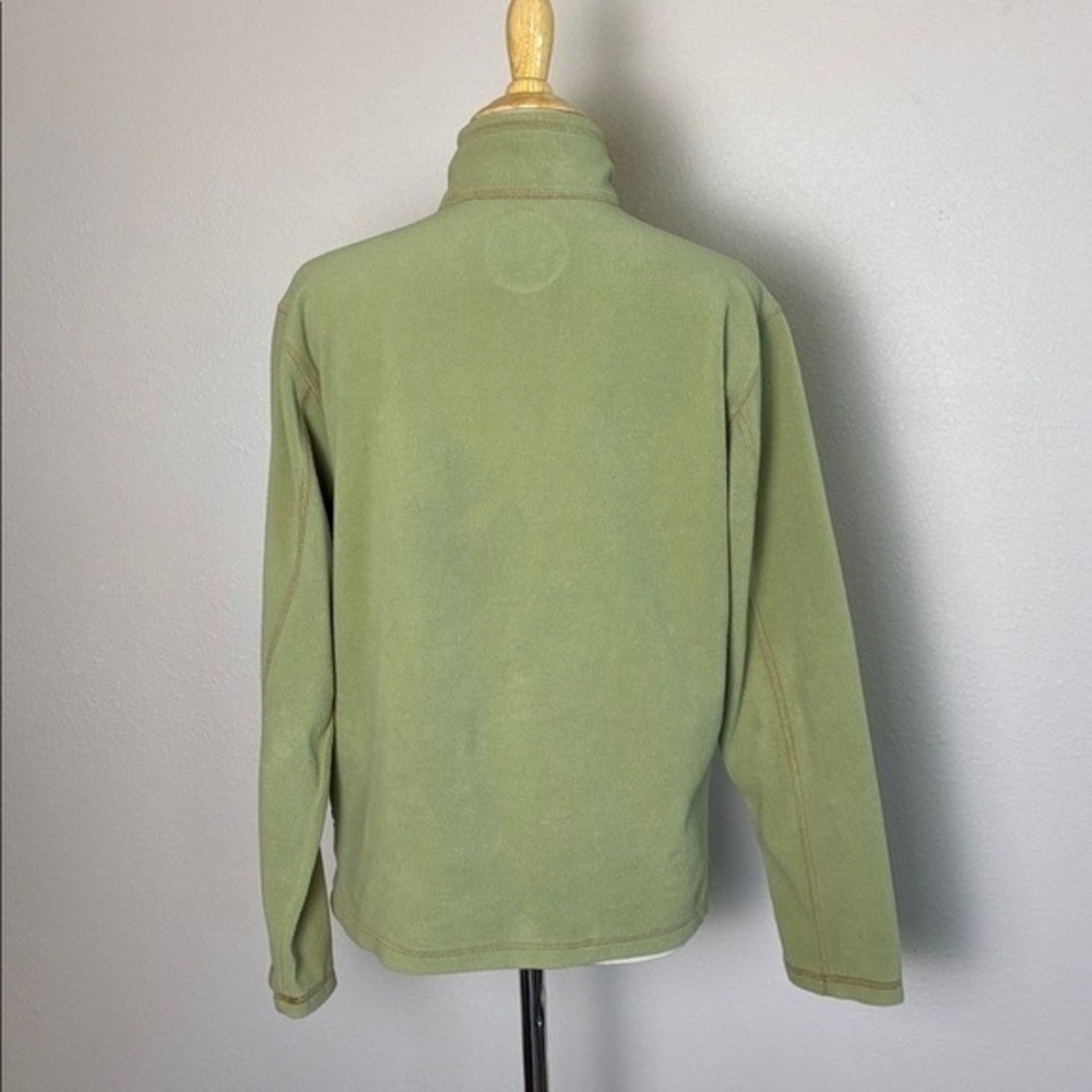 LIFE IS GOOD Women Small Sage Green Quarter Zip Pullover‎ Cozy Fleece Sweatshirt - Picture 6 of 10